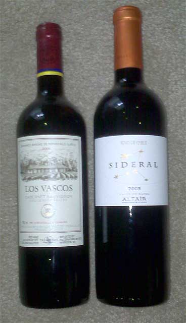 Two Chilean Reds, head to head.